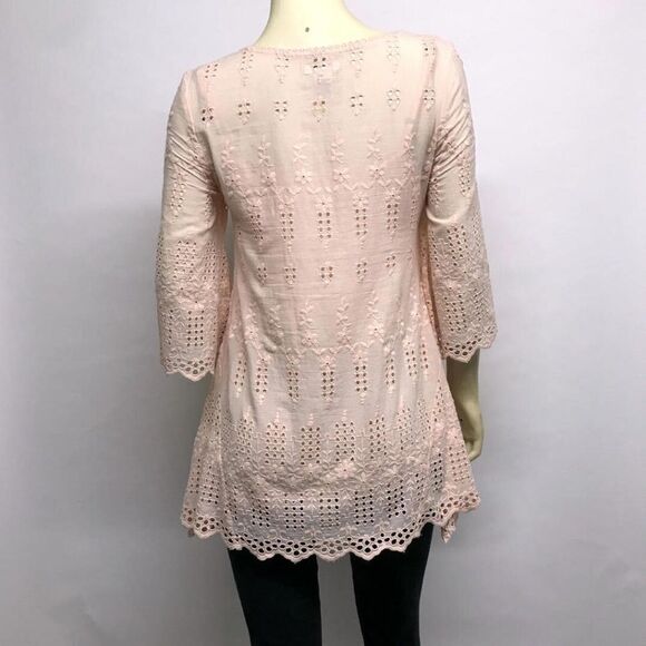 SUNDANCE CATALOG Embroidered Eyelet Tunic &Slip XS - Picture 6 of 8